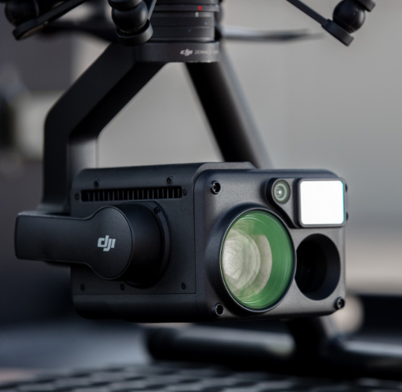 an der Drohne befestigte Kamera