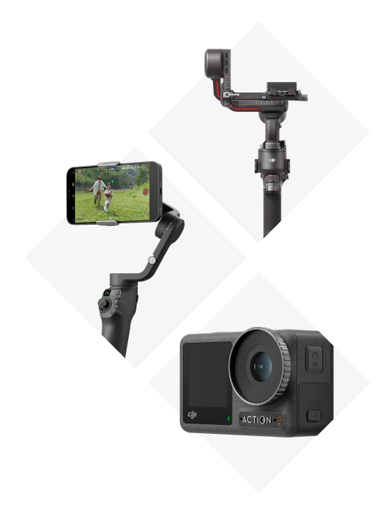 Kamera- und Handyhalter und Sportkamera